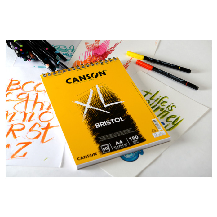 Tekenblok Canson XL Bristol A4 50 vel 180gr