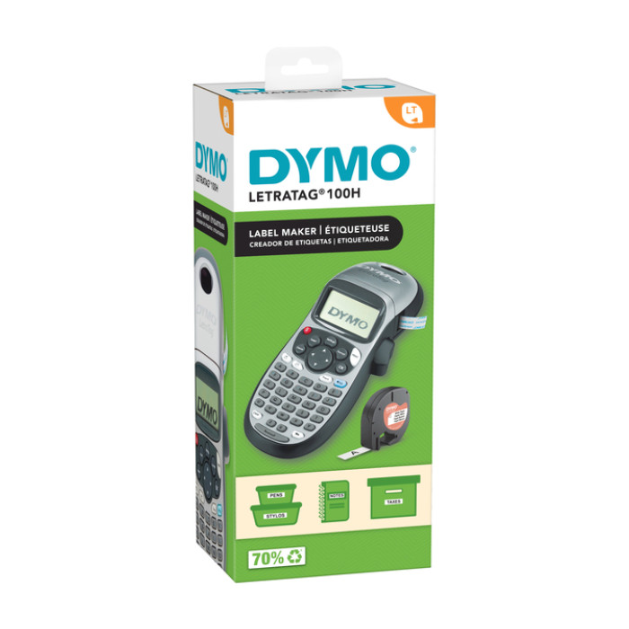 Labelprinter Dymo LetraTag 100H draagbaar abc 12mm zilverkleurig special edition