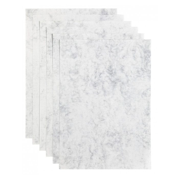 Kopieerpapier Papicolor A4 90gr 12vel marble grijs