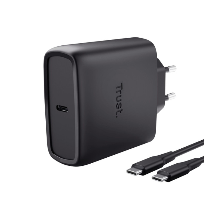 Oplader Trust Maxo 65W USB-C GAN zwart