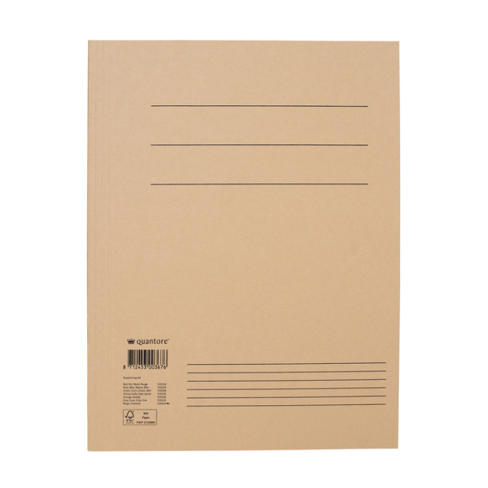 Dossiermap Quantore A4 300gr chamois