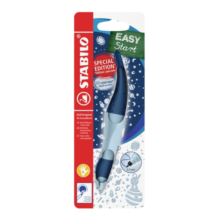 Rollerpen STABILO Easyoriginal linkshandig 3D DreamWorld medium blauw