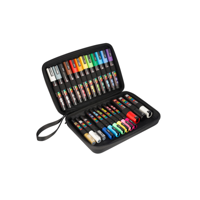 Paintmarker Uni POSCA assorti koffer à 24 stuks