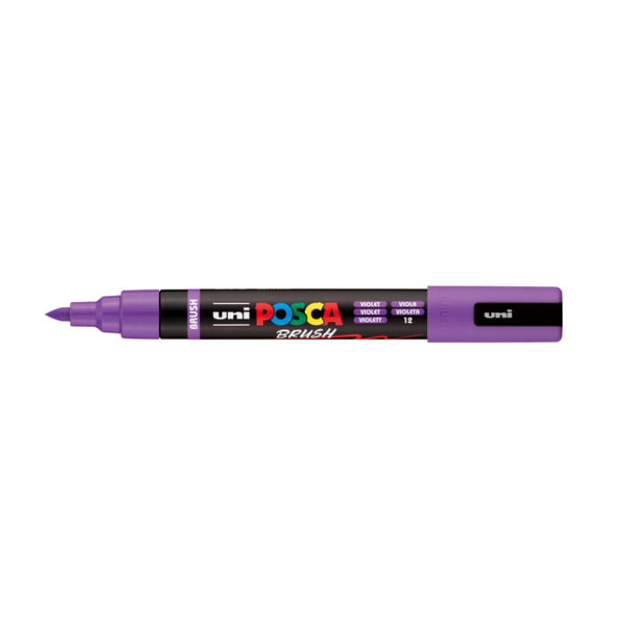 Paintmarker Uni POSCA PC-5BR brushpunt medium violet