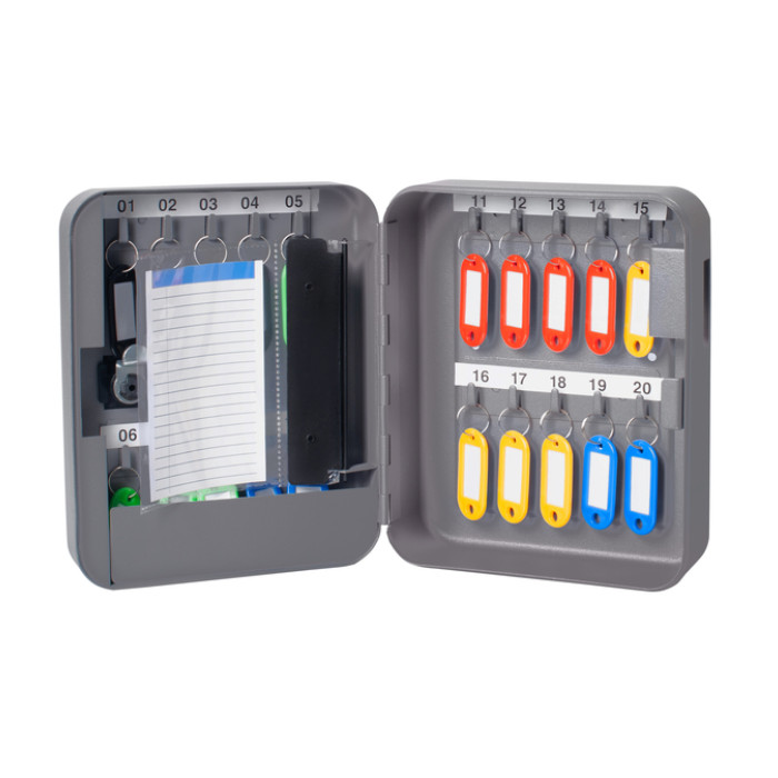 Sleutelkast Pavo basic met cijferslot 20 haken 200x160x60mm