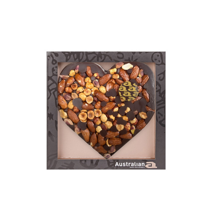 Chocolade Australian hart puur/noten