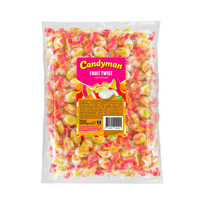 Zuurtje Candyman fruit twist zak 1 kilogram