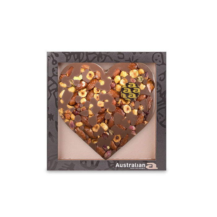 Chocolade Austrailian hart melk/noten