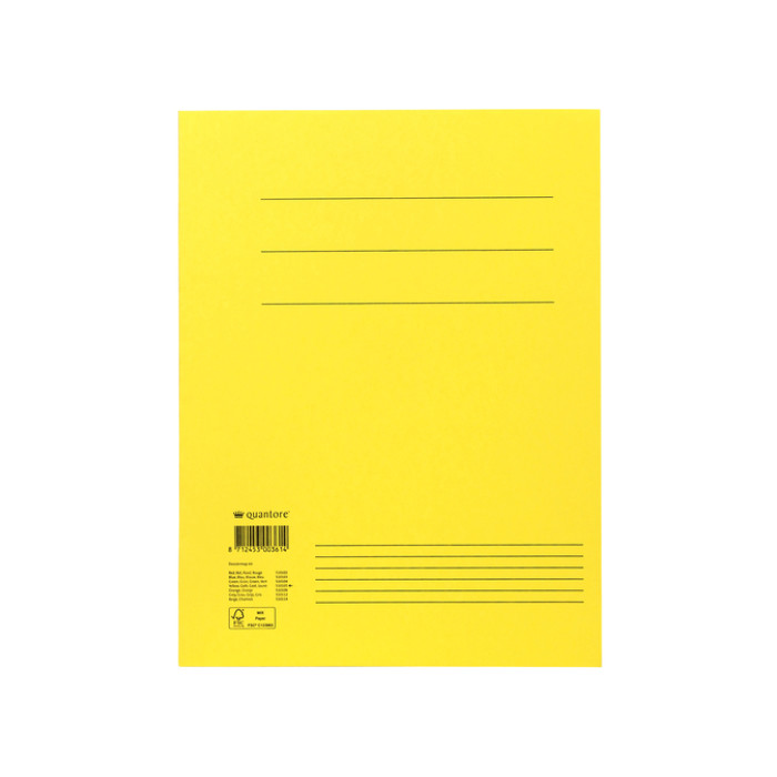 Dossiermap Quantore A4 250gr geel