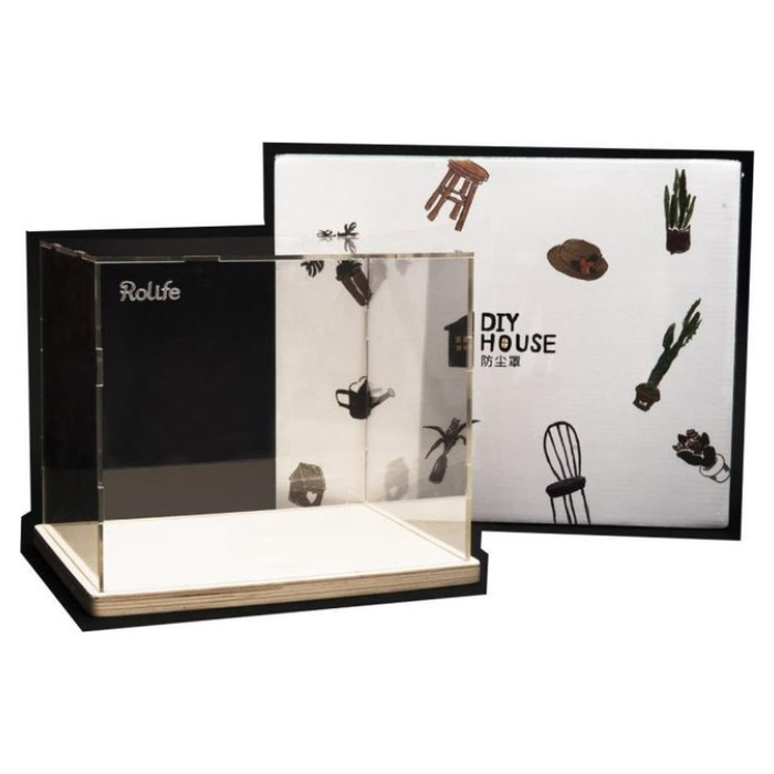 Dustcover XXL 304×234x270mm DG11 12 13. Voor ToneCheer en Robotime. DIY 3D kit. DF02L. ArtBizNiz