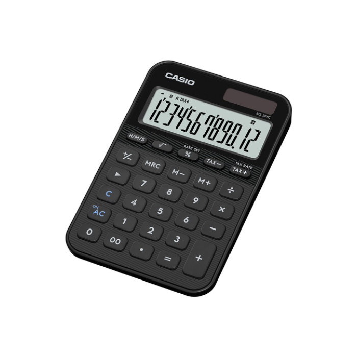 Rekenmachine Casio MS-20YC-BK zwart