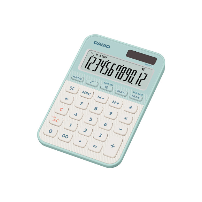 Rekenmachine Casio MS-20YC-LG groen