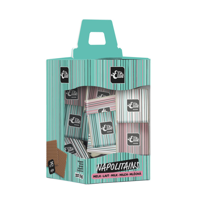 Chocolade Elite Napolitains melk doos 75 stuks