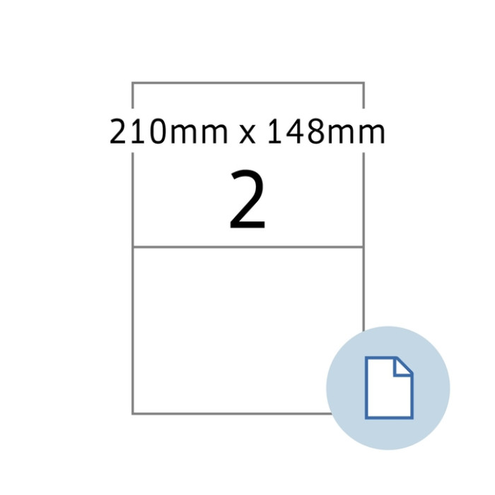 Etiket HERMA 8402 A4 EXPR 500 210x148mm wit 1000 stuks
