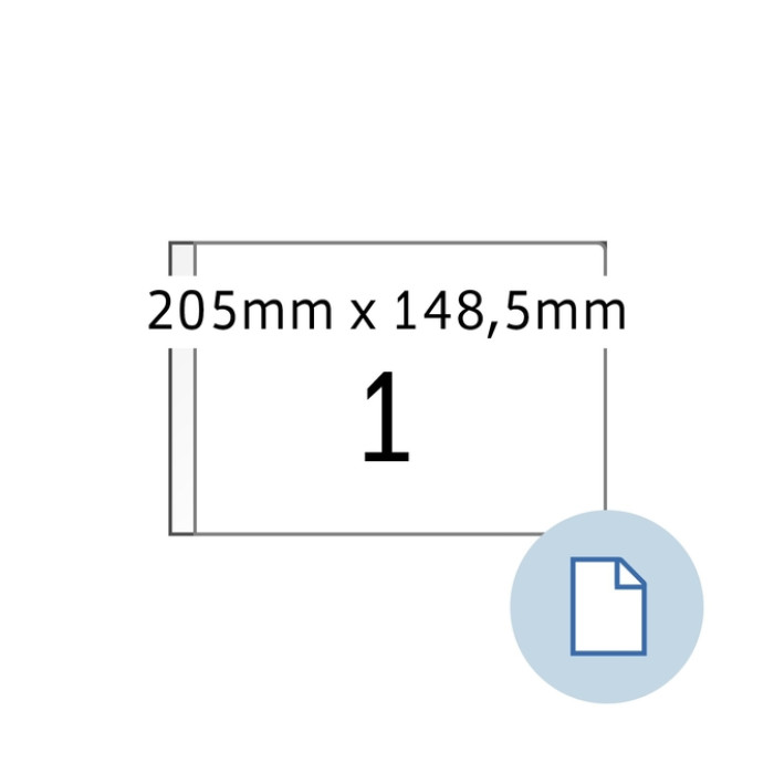 Etiket HERMA 8493 A5 EXPR 1.000 205x148.5mm wit 1000 stuks