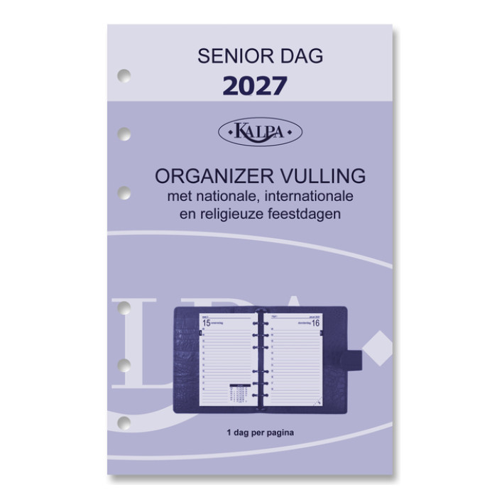 Agendavulling 2027 Kalpa Senior 1dag/1pagina