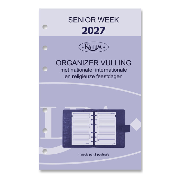 Agendavulling 2027 Kalpa Senior 7dagen/2pagina's