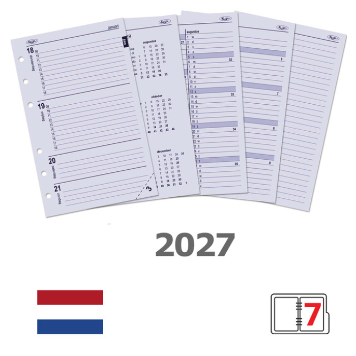 Agendavulling 2027 Kalpa Senior 7dagen/2pagina's