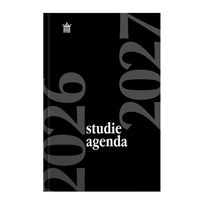Schoolagenda 2026-2027 Ryam Studie 7dagen/2pagina's zwart