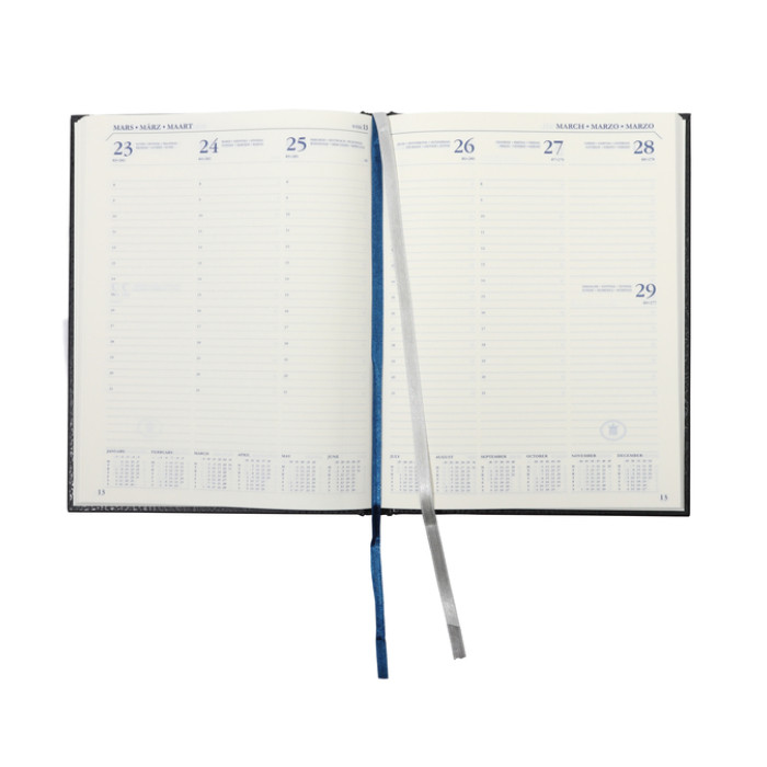 Schoolagenda 2026-2027 18mnd Ryam Executive Mundior 7dagen/2pagina's zwart