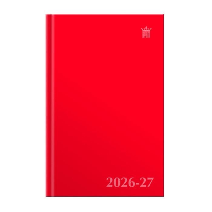 Schoolagenda 2026-2027 Ryam Studie Uni 7dagen/2pagina's rood