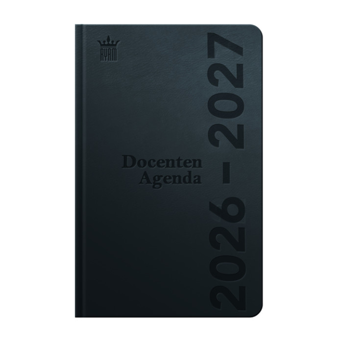 Schoolagenda 2026-2027 Ryam docent DeLuxe 7dagen/2pagina's zwart