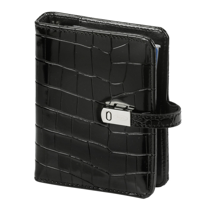 Organizer Kalpa Pocket inclusief agenda 2026-2027 7dagen/2pagina's croco zwart