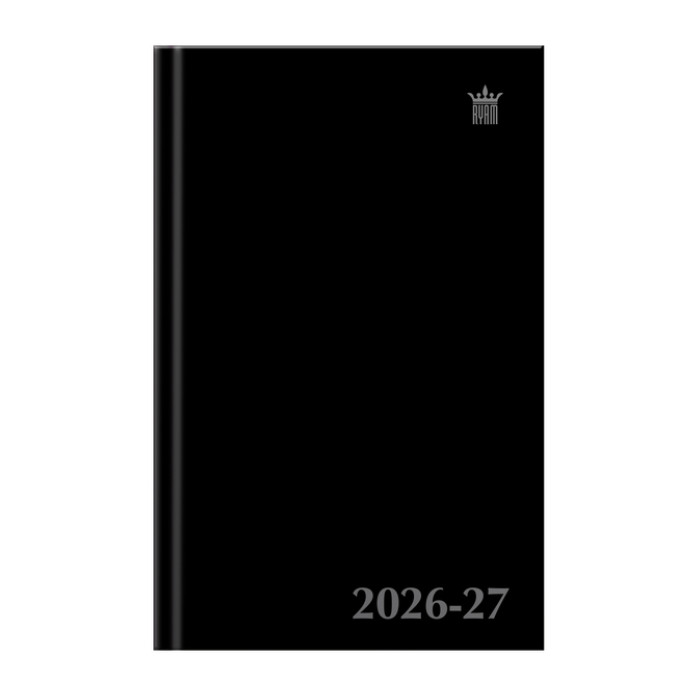 Schoolagenda 2026-2027 Ryam Studie Uni 7dagen/2pagina's zwart