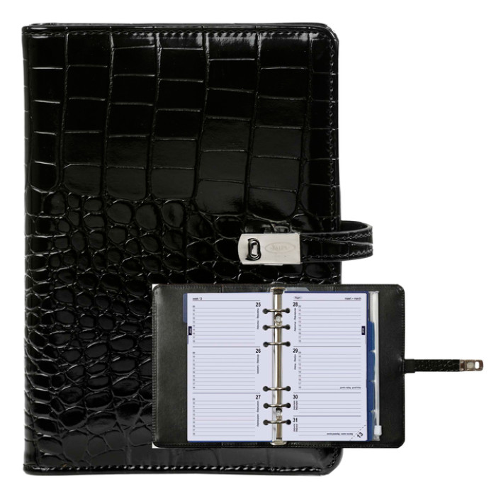 Organizer Kalpa Personal inclusief agenda 2026-2027 7dagen/2pagina's croco zwart