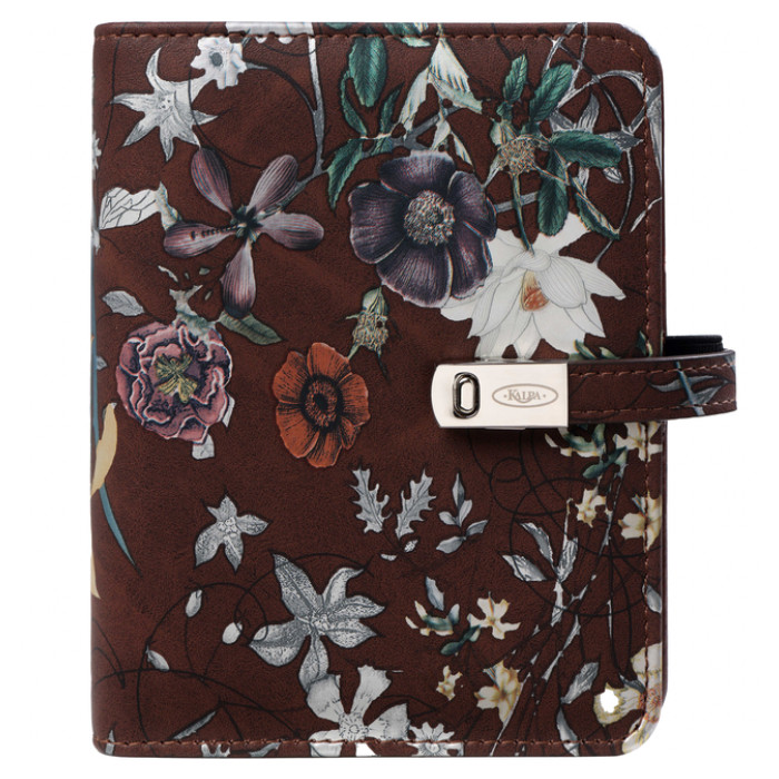 Organizer Kalpa Pocket inclusief agenda 2026-2027 7dagen/2pagina's bloemenzee bruin