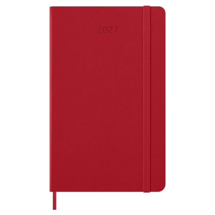 Agenda 2027 Moleskine 12M Planner Weekly 7dagen/1pagina large hc scarlet red