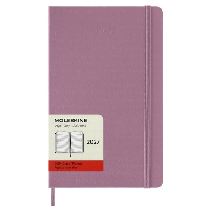 Agenda 2027 Moleskine 12M Planner Daily 1dag/1pagina large hc majestic pink