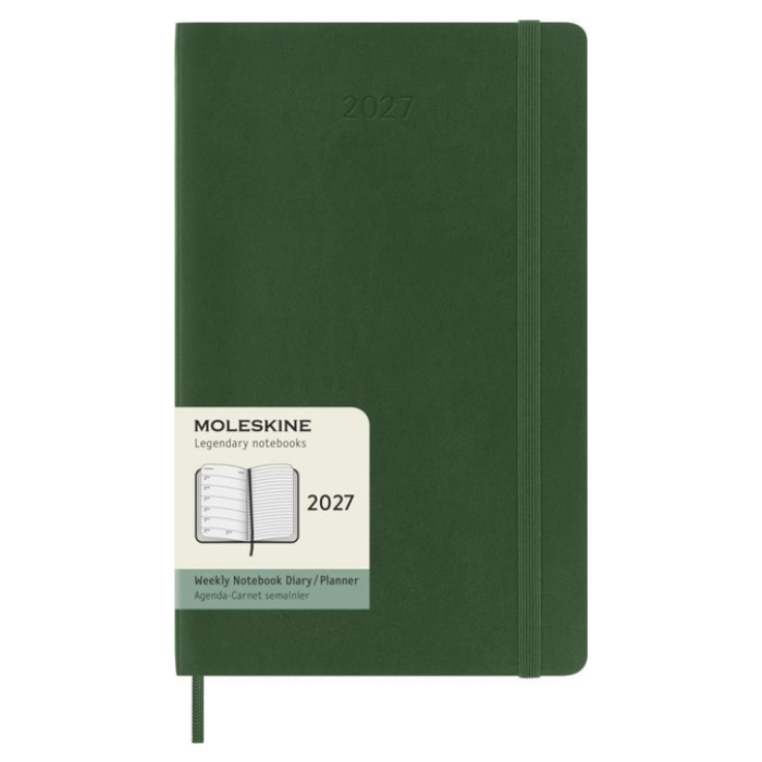 Agenda 2027 Moleskine 12M Planner Weekly 7dagen/1pagina large sc myrtle green