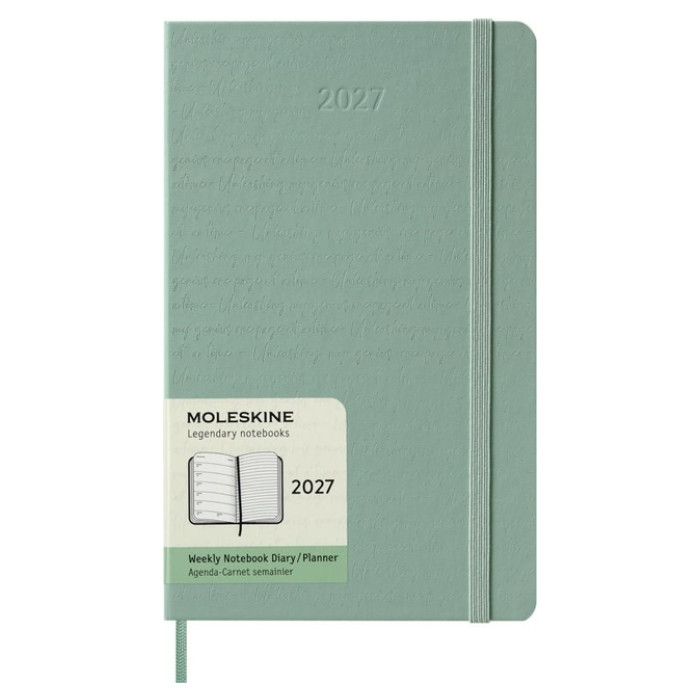 Agenda 2027 Moleskine 12M Planner Weekly 7dagen/1pagina large hc sage green