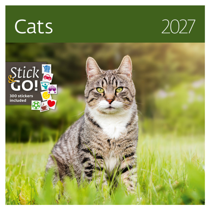Kalender 2027 Helma 365 30x30cm katten