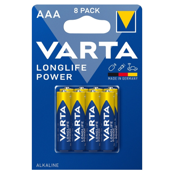 Batterij VARTA Longlife Power 8x AAA