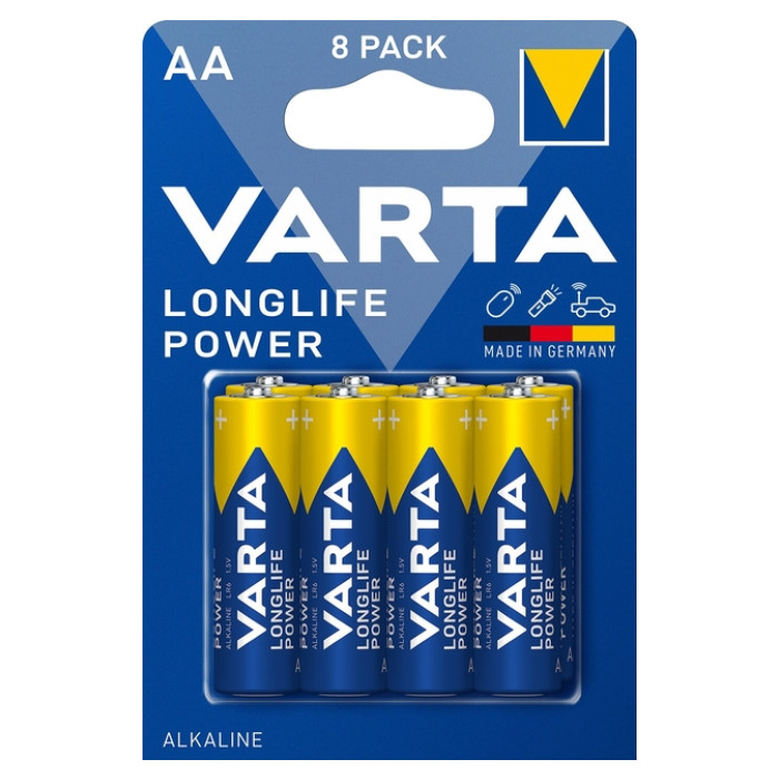 Batterij VARTA Longlife Power 8x AA