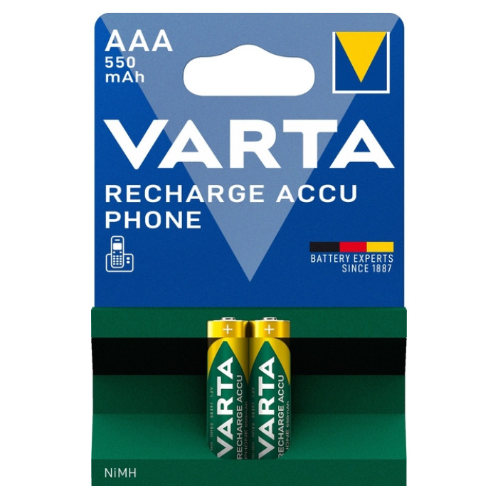 Batterij VARTA oplaadbaar Accu Phone 2x AAA 550mAh