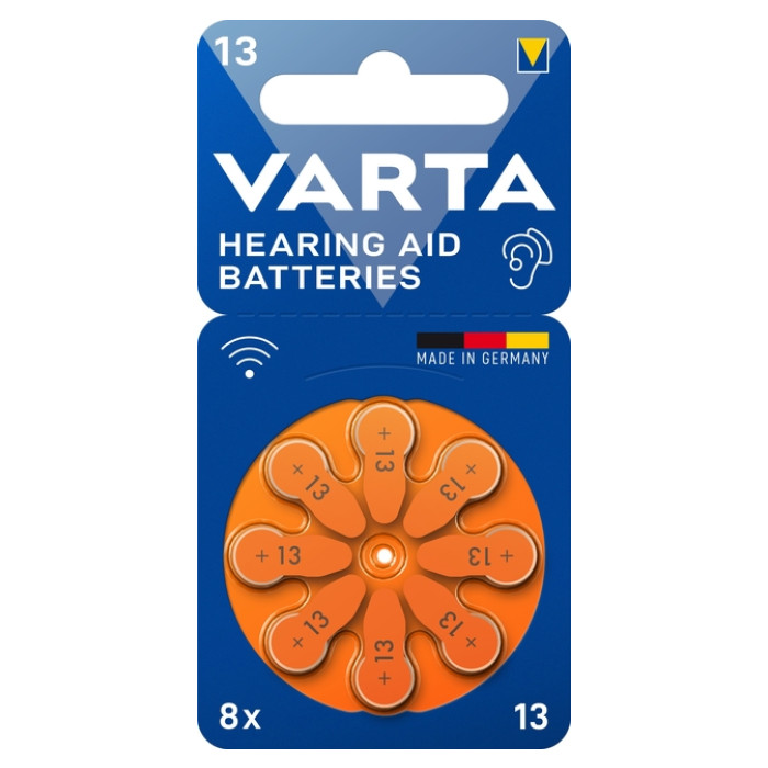 Batterij VARTA hoortoestel 8x 13
