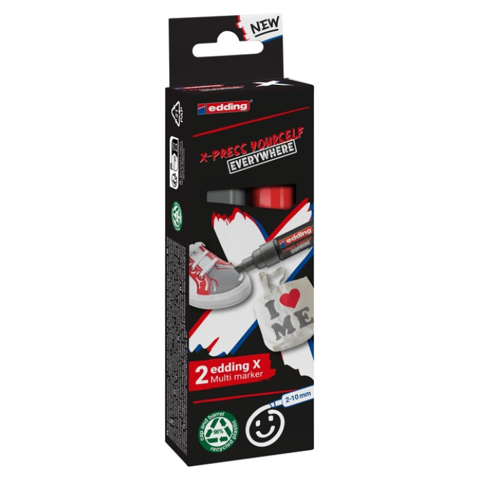 Edding 6900 X multi m. 2pcs set yay grey