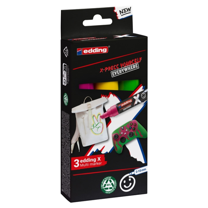 Edding 6900 X multi m. 3pcs set candy col.