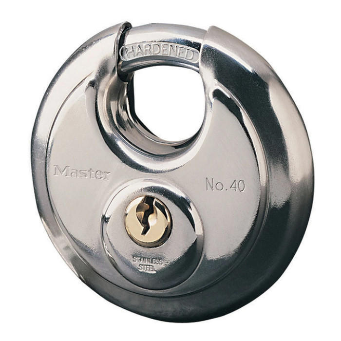 Hangslot MasterLock discus versterkte beugel rvs 70mm