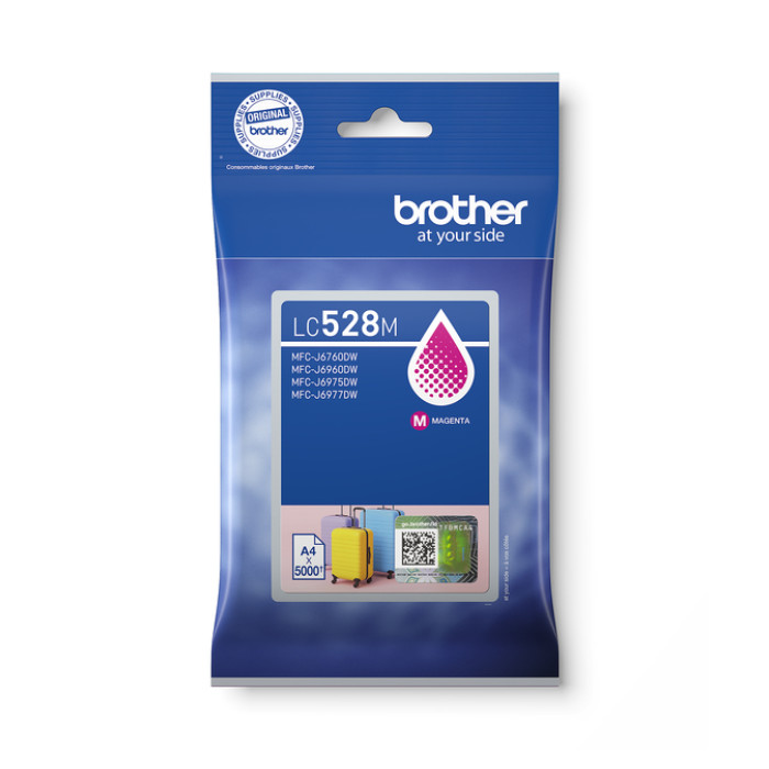 Inktcartridge Brother LC-528M rood