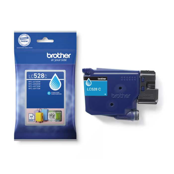 Inktcartridge Brother LC-528C blauw