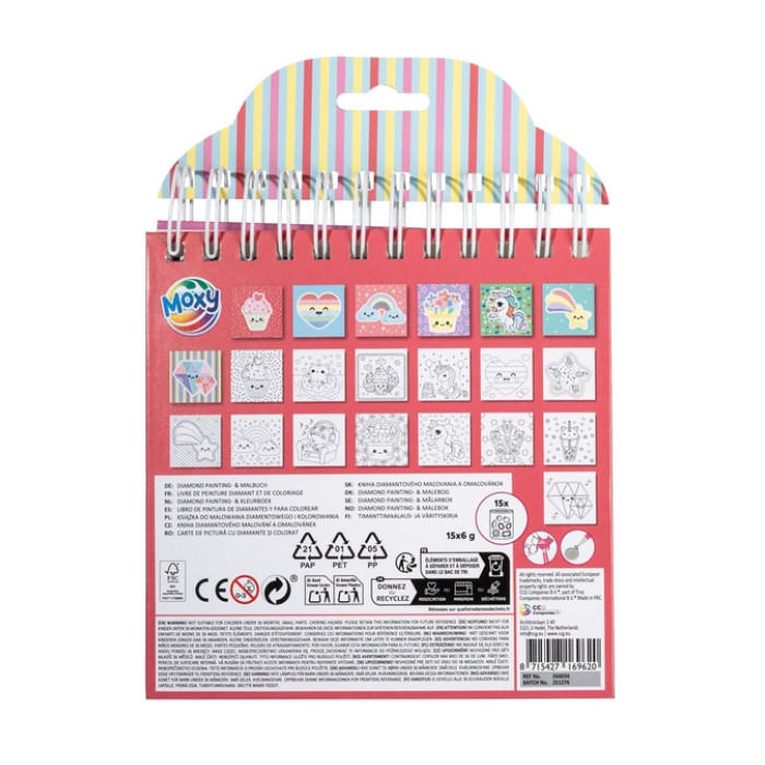 Kleurboek Moxy Diamondpainting 16x16cm