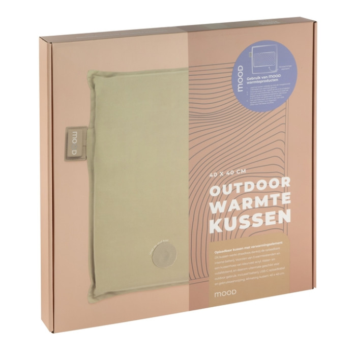 Warmtekussen Mood outdoor 40x40cm beige