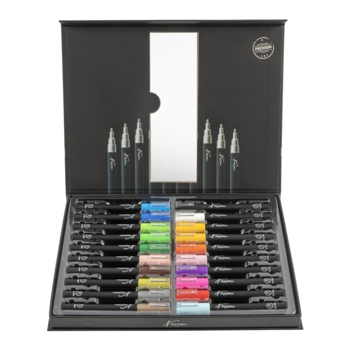 Acrylmarker Nassau set à 20 kleuren