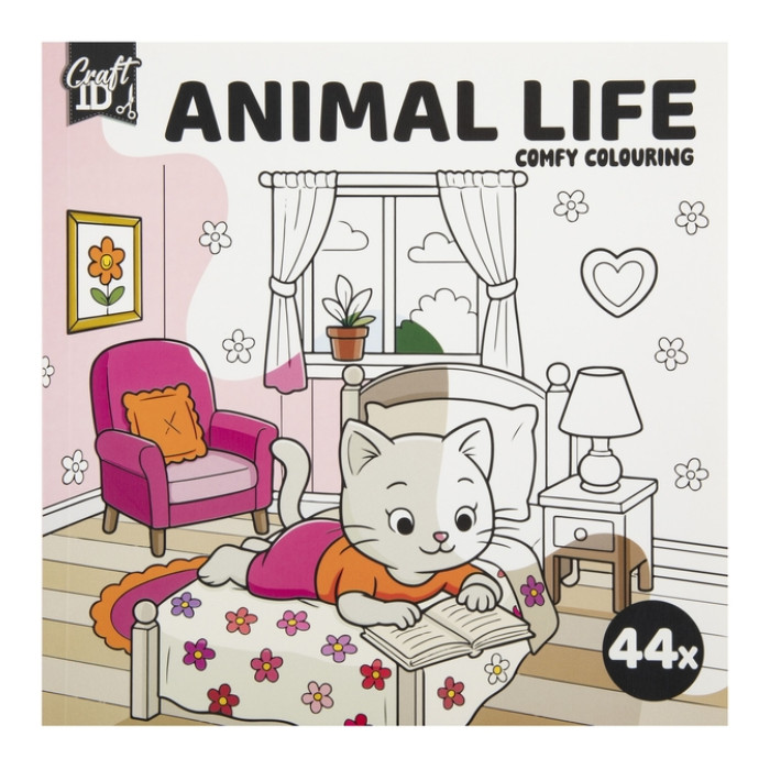 Kleurboek Craft ID Cute & Comfy 20c20cm 4 stuks assorti