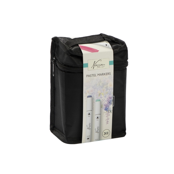 Pastelmarkers Nassau set à 24 kleuren