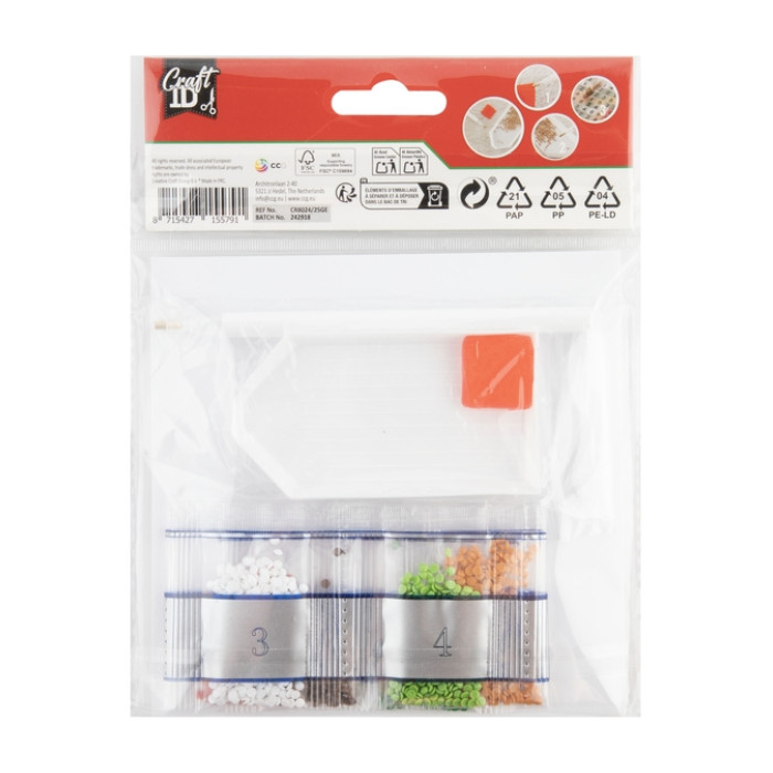 Diamondpaintingkaarten Craft ID Kerst 13x13cm 2 stuks assorti